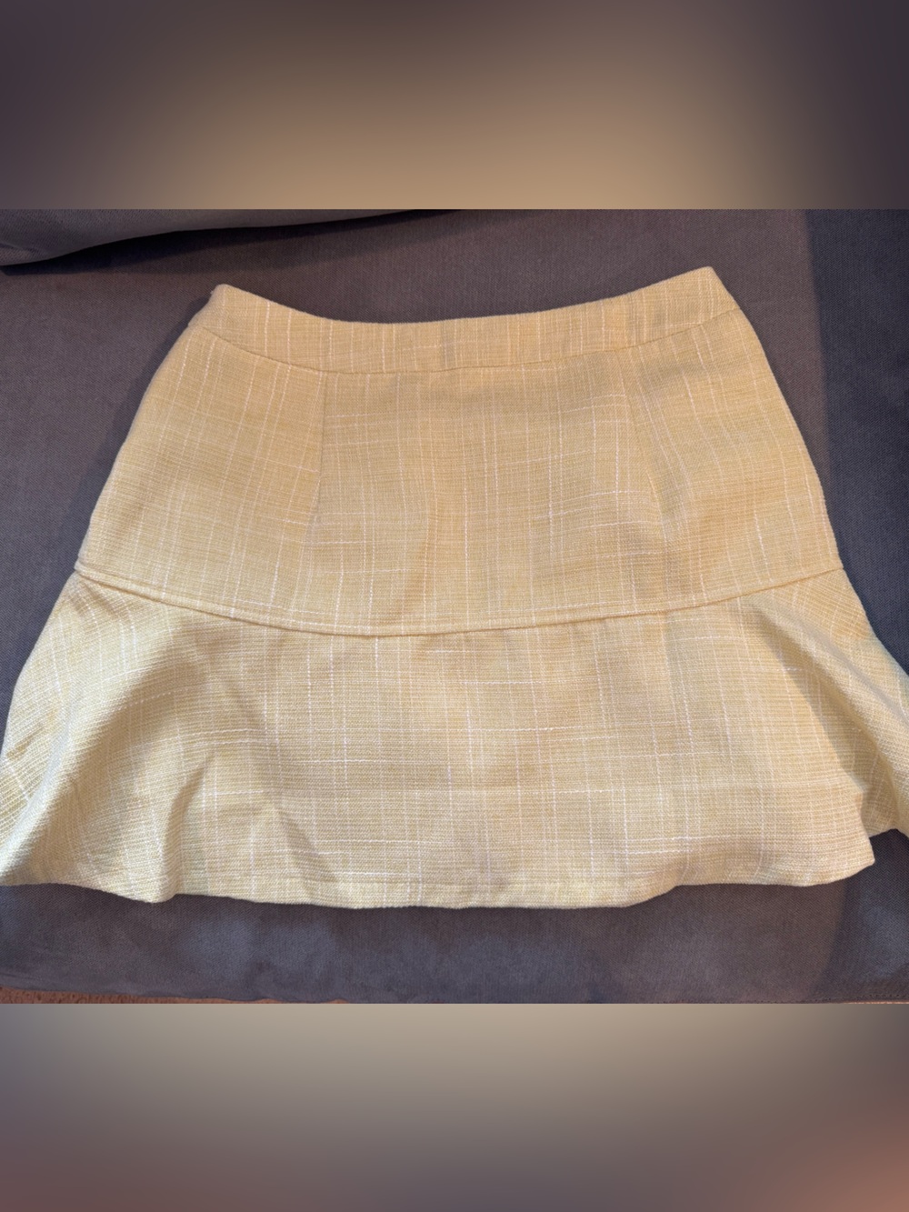 Vici morning mist Tweed Mini Skirt - Picture 6 of 7